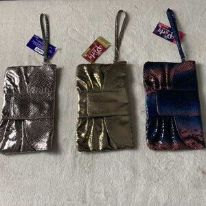 3 New Party Metallic Wristlets